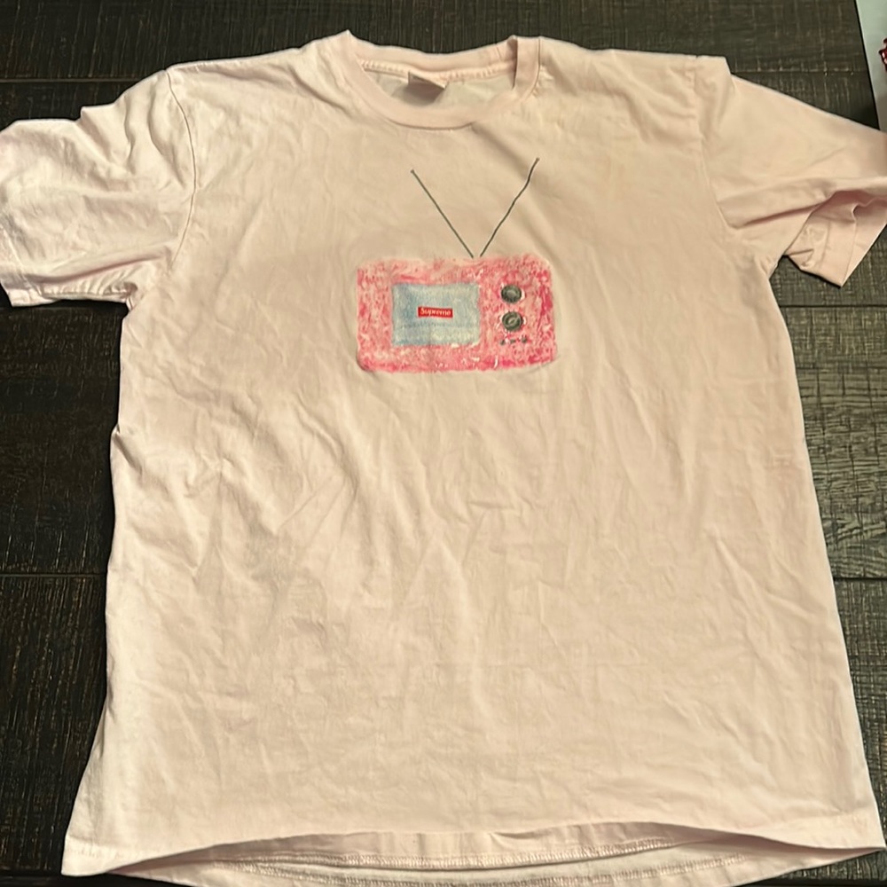 Supreme Tv Tee Light Pink Men’s Size M